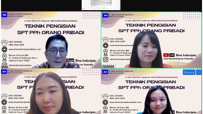 PT. Bina Indocipta Andalan Menyelenggarakan Webinar dengan Tema Teknik Pengisian SPT PPh Orang Pribadi