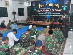 Tingkatkan Mental, Kodim 0508 Depok Gelar Isra Mi’raj Nabi Muhammad SAW