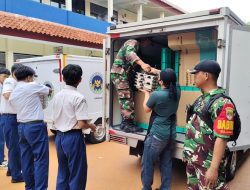 Koramil Limo Kawal Distribusi Makan Bergizi Gratis