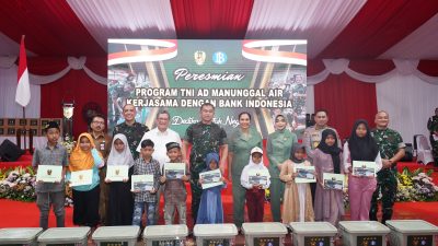 Sinergi TNI AD dan Bank Indonesia Wujudkan Program Manunggal Air di Mojokerto