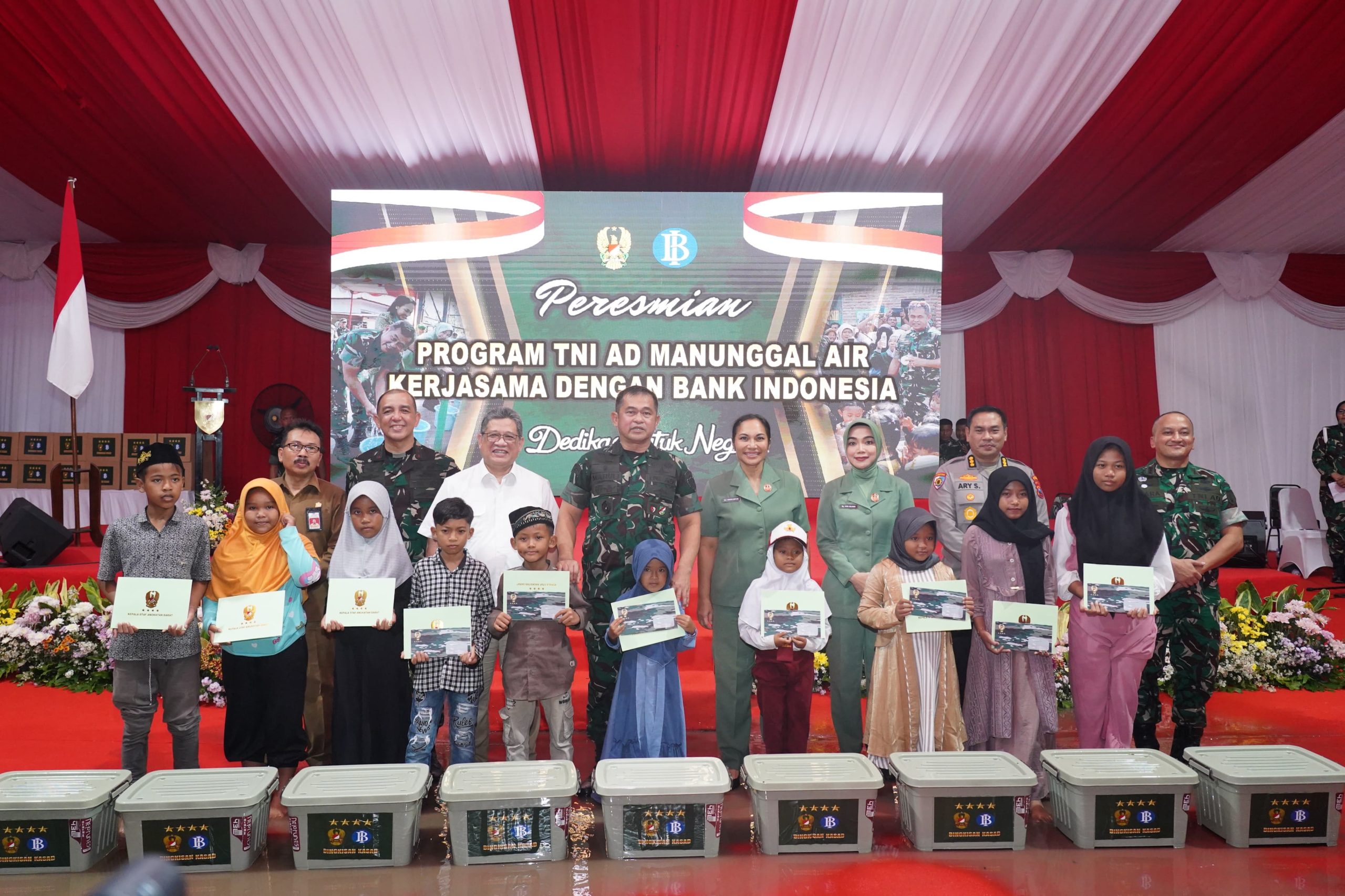 Sinergi TNI AD dan Bank Indonesia Wujudkan Program Manunggal Air di Mojokerto