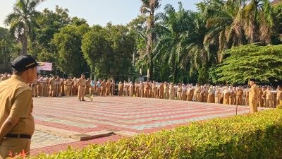 Hari Pertama Ngantor Supian Suri Pimpin Apel Pagi di Balaikota Depok, Langsung Gaspol Paparkan Program