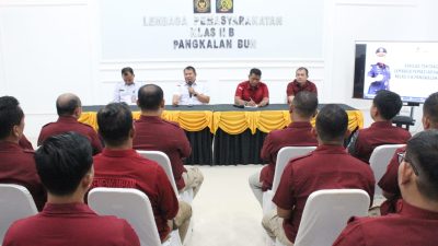 Kepala Kanwil Ditjen PAS Kalteng Berikan Arahan Lapas Pangkalan Bun