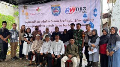 Berkah Ramadhan, RW 15 Kemirimuka Bagikan Bantuan Anak Yatim Piatu, Janda, Lansia dan Dhuafa