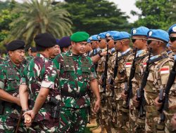 Kasad Dampingi Panglima TNI Lepas 1.090 Prajurit untuk Misi Perdamaian di Lebanon