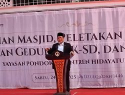 Wakil Menteri Agama Resmikan Masjid dan Pembangunan Gedung Sekolah Pondok Pesantren Hidayatullah Depok