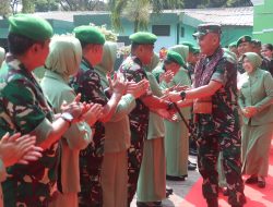Kunker Danrem 051/Wijayakarta Disambut Hangat Seluruh Prajurit Kodim 0509/Kab. Bekasi