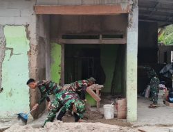 TMMD ke-124 Depok Hari Kedua Mulai Bedah Dua Rumah Warga di Harjamukti Cimanggis