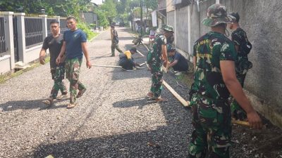 Hari ke-12 TMMD di Depok: Infrastruktur Dibangun, Penyuluhan Berjalan