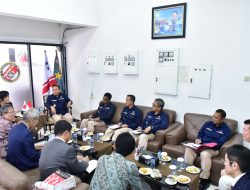 LAKSAMANA Madya TNI Dr. Irvansyah, S.H., M.Tr.Opsla., menerima kunjungan kehormatan (courtesy call)