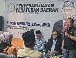 Camat Bojongsari Hadiri Sosialisasi Penyebarluasn Peraturan Daerah Provinsi Jawa Barat di Kelurahan Duren Seribu