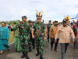 Komandan Korem 172/Praja Wira Yakthi Brigadir Jenderal TNI Tagor Rio Pasaribu, S.E. melaksanakan kunjungan kerja intensif ke Kabupaten Yahukimo