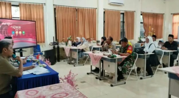 Babinsa Cinere Hadiri Sosialisasi Jam Malam Pelajar di SMU 9 Depok