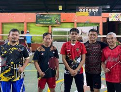 Sambut HUT ke-80 RI, UPT Pasar Tugu Gelar Turnamen Bulutangkis dan Tenis Meja Antar Pedagang