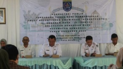 Warga Sawangan Menyambut Bangga, Atasi Kemacetan Jalan Enggram-Jalan Pemuda Akan Dilebarkan