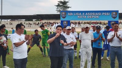 Ketum PSSI Erik Thohir, Apresiasi Walikota Depok: Ini Turnamen Liga 4 Pertama se-Indonesia