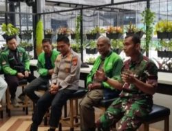 Kapolres bersama Dandim Ajak Ngobrol Komunitas Ojol Depok Jaga Kondusifitas