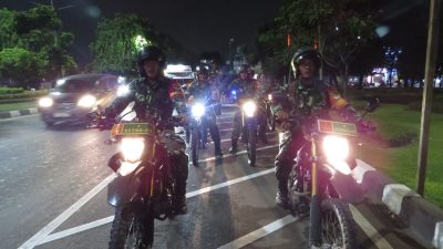 Kodim 0505/JT Gelar Patroli Malam Untuk Ciptakan Situasi Kondusif