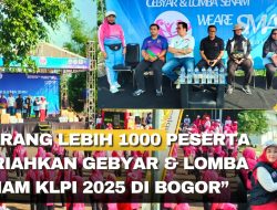 kurang lebih 1000 Peserta Meriahkan Gebyar & Lomba Senam KLPI 2025 di Bogor”