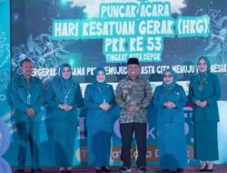 Simbol Persahabatan, Ketua TP-PKK Bogor dan Bekasi Hadiri Peringatan HKG PKK ke-53 di Kota Depok