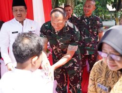 Danrem 051/Wkt dan Irdam Jaya Ikuti Vidcon Bersama Panglima TNI Launching Satuan Pelayanan Pemenuhan Gizi di SDN 03 Pagi Cijantung