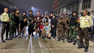 Kodim 0508/Depok Laksanakan Patroli Malam Berkendaraan Maung, Jaga Ketertiban di Depok