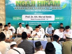 Ribuan Jamaah Hadiri Ngaji Kitab Kuning Bersama KH Ma’ruf Amin, Rumah Walikota Depok