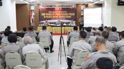 Puslitbang Polri Serap Aspirasi di Polres Metro Jakarta Barat