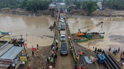 Jembatan Bailey Kutablang Rampung, Akses Medan–Banda Aceh Pulih