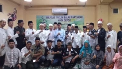 Awali Tahun 2026, H. Edi Masturo Hadiri Pengajian MT. Balai Wartawan Kota Depok