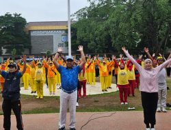 KORMI Kota Depok Gelar Senam Gabungan: Menjelang Ibadah Puasa Ramadhan Ingatkan Jaga Kesehatan
