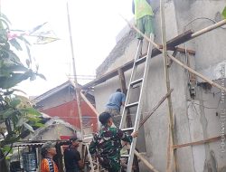 TMMD Depok H+6: Bedah Rumah Warga Berjalan Lancar