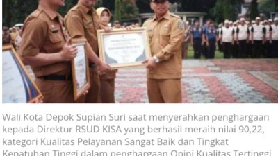 RSUD KiSA Raih Penghargaan Kualitas Tertinggi Tanpa Maladministrasi Ombudsman
