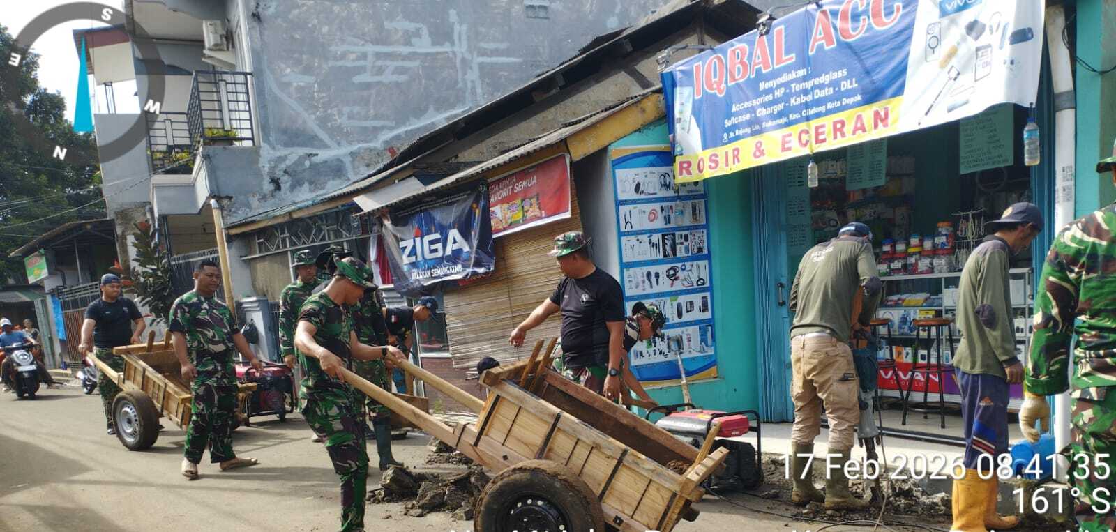 Infrastruktur Lingkungan Diperkuat Lewat TMMD Kodim Depok