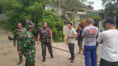 Hari Ke-7 TMMD Kodim Depok, Wadansatgas Monitoring Lokasi Sasaran