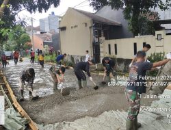 H+8 TMMD 127, Pengerasan Jalan Sukmajaya Terus Dikerjakan Personel Gabungan