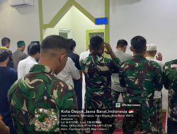 Satgas TMMD dan Warga Sholat Tarawih Bersama di Mushalla Ar Rahman