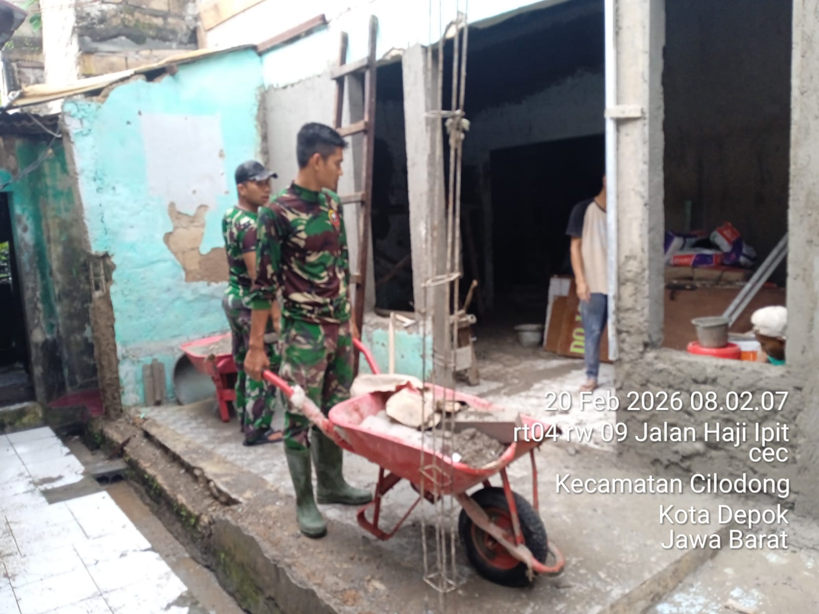 H+10 TMMD Ke-127, Renovasi Tiga RTLH di Sukamaju Capai 50 Persen