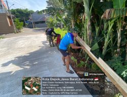 TMMD Ke-127 Depok Percepat Pengerasan Jalan Gardenia, Progres Capai 73 Persen