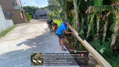 TMMD Ke-127 Depok Percepat Pengerasan Jalan Gardenia, Progres Capai 73 Persen