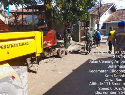 TMMD Kodim Depok Tingkatkan Kualitas Lingkungan Lewat Pembangunan Drainase