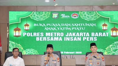Ramadhan Penuh Kebersamaan, Polres Metro Jakbar Gelar Bukber Bersama Awak Media, Santunan Anak Yatim hingga Bagikan 200 Takjil
