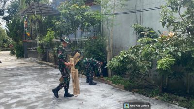 Pengerasan Jalan TMMD Ke-127 Depok Capai 75 Persen, Danki: Bukti Sinergi Nyata TNI dan Warga