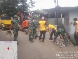 Infrastruktur Lingkungan Diperkuat, Drainase TMMD Depok Capai Tahap Lanjut