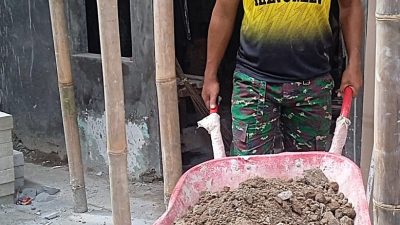 TMMD ke-127 Depok Percepat Renovasi Rumah Warga Kurang Mampu di Sukamaju