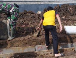 Program TMMD Depok Percepat Penanganan Drainase di Permukiman Warga