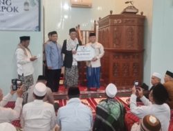 DKM Jami Raudhatul Jannah Kelurahan PGS Bersyukur Jadi Lokasi Tarling dan Terima Bantuan