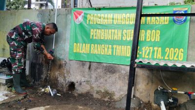 TMMD 127 Depok Tuntaskan Tiga Sumur Bor, Perkuat Akses Air Bersih Warga