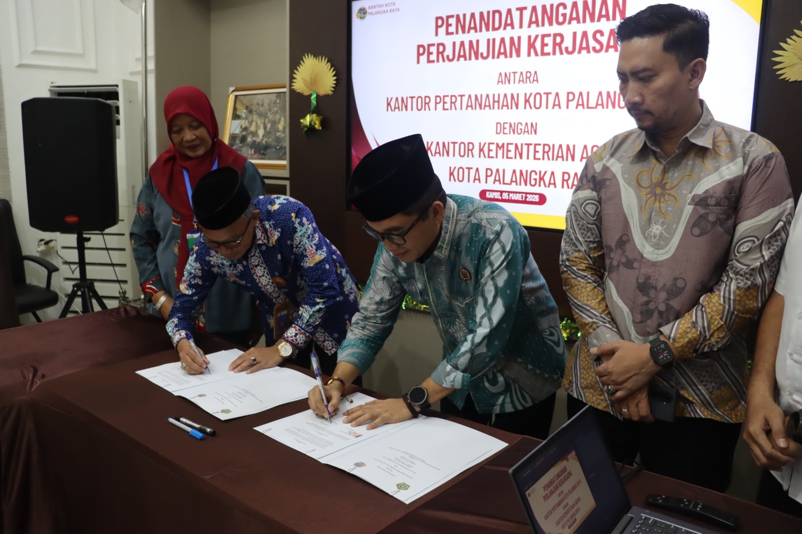 Lindungi Aset Rumah Ibadah, BPN–Kemenag Palangka Raya Teken Kerja Sama