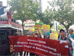 Tambang Emas Ilegal Menggurita di Sulawesi Utara, Aktivis Gelar Aksi di Kejagung dan Kementerian ESDM